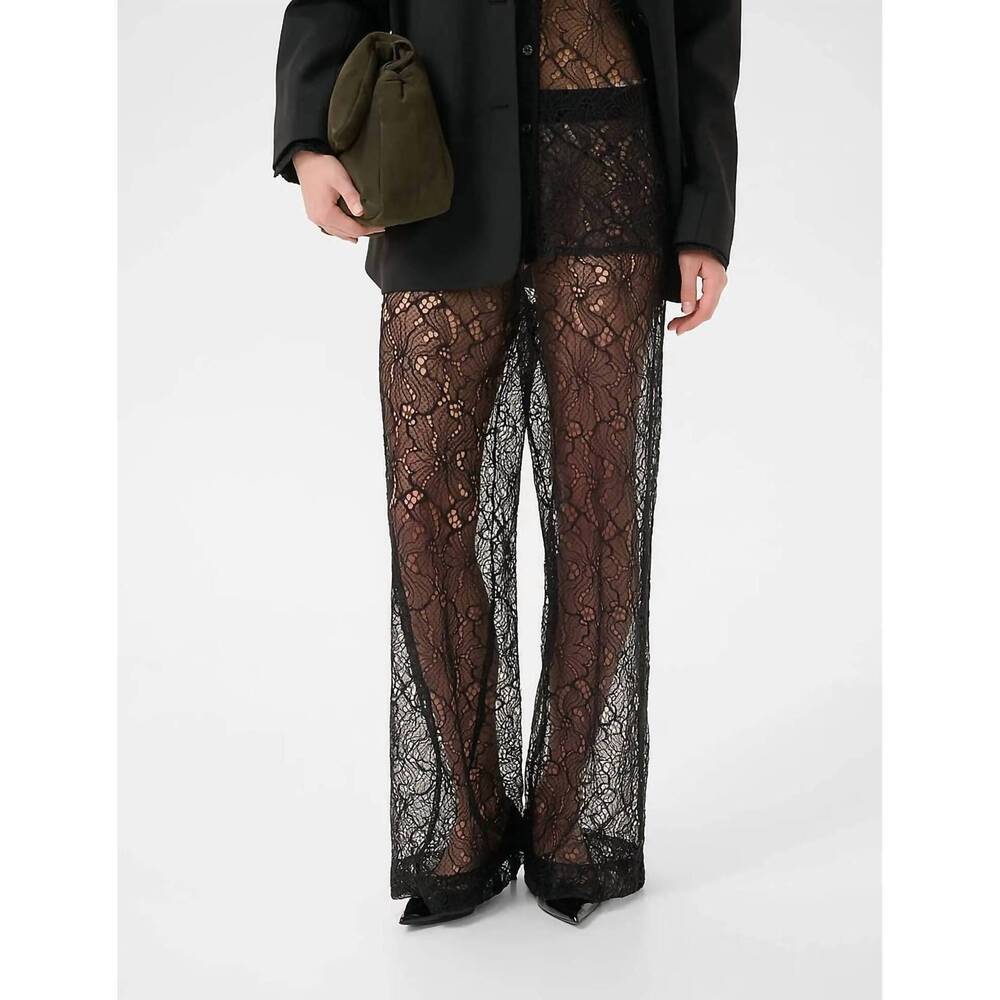 NEW GESTUZ edea high waist pant in black